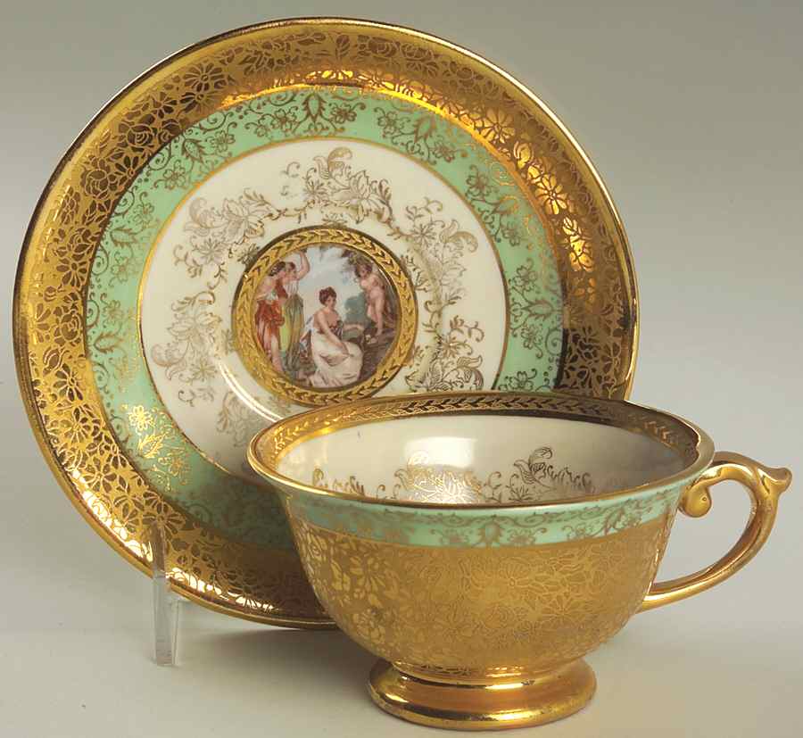 LEM1 Footed Cup & Saucer Set by Le Mieux-1