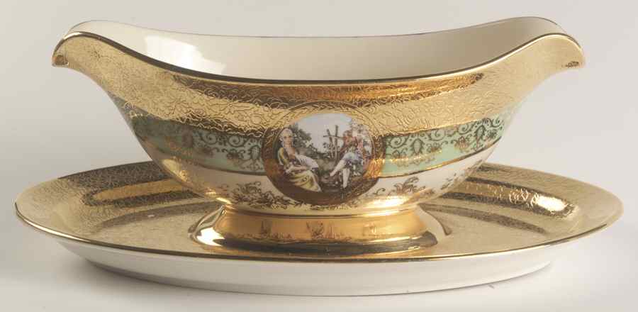 LEM1 Gravy Boat with Attached Underplate by Le Mieux-1
