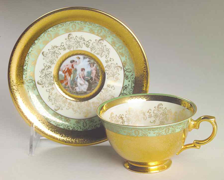 LEM1 Footed Cup & Saucer Set by Le Mieux-1
