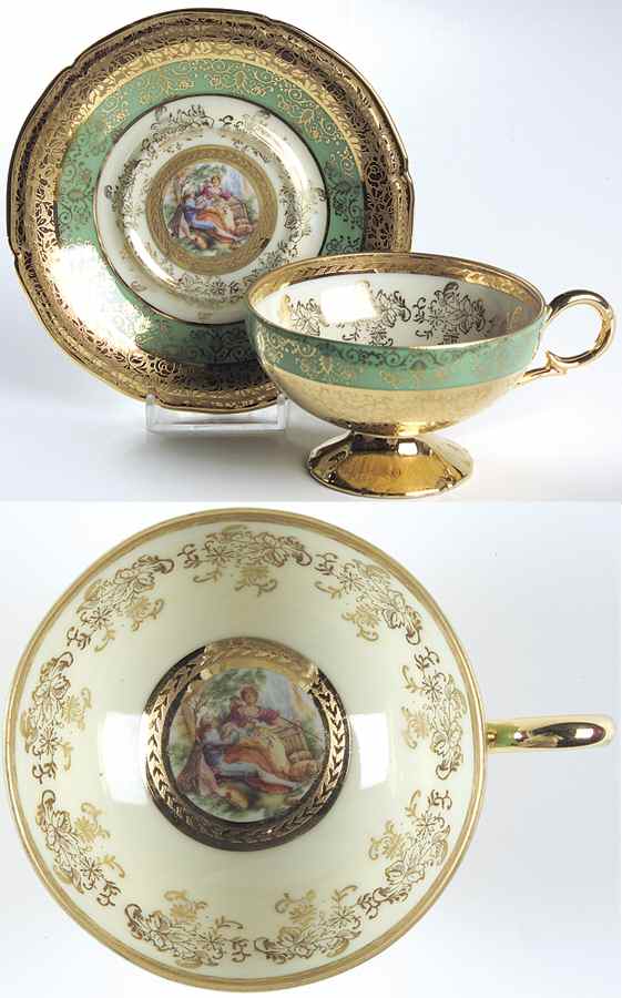 LEM1 Footed Cup & Saucer Set by Le Mieux-1