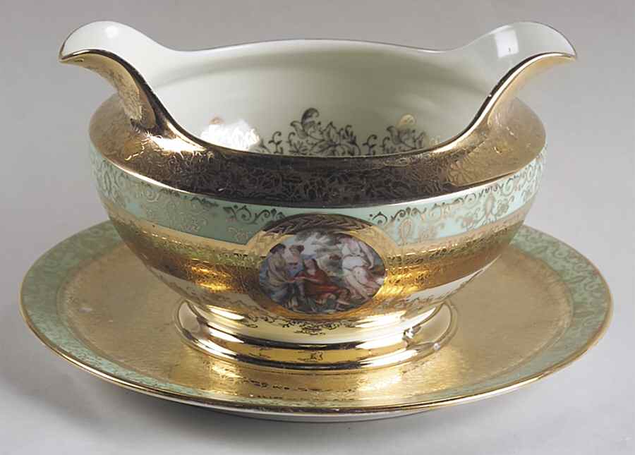 LEM1 Gravy Boat with Attached Underplate by Le Mieux-1