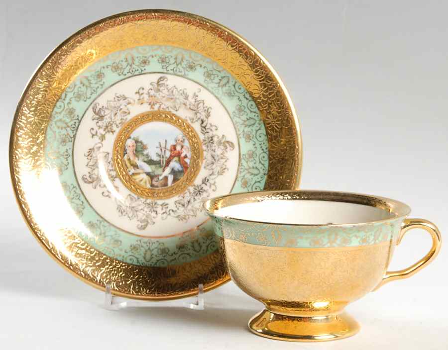 LEM1 Footed Cup & Saucer Set by Le Mieux-1