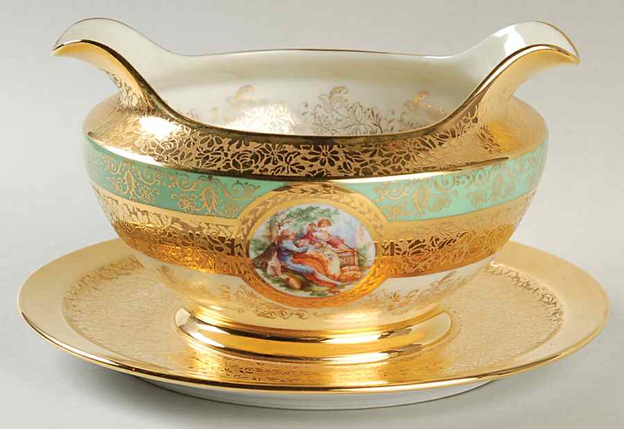 LEM1 Gravy Boat with Attached Underplate by Le Mieux-1