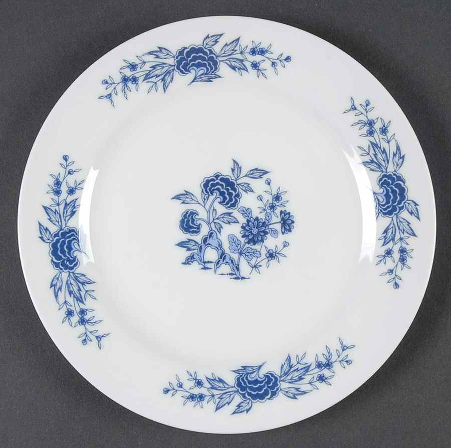 Blue Meissen Bread & Butter Plate by Lennold-1
