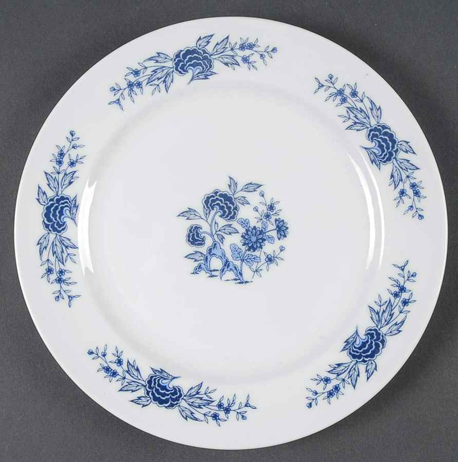 Blue Meissen Salad Plate by Lennold-1