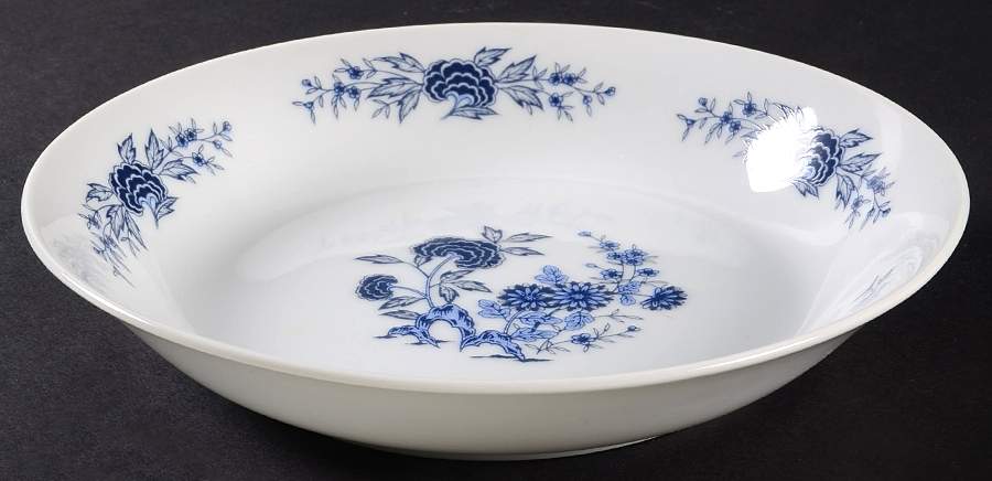 Blue Meissen Coupe Soup Bowl by Lennold-1