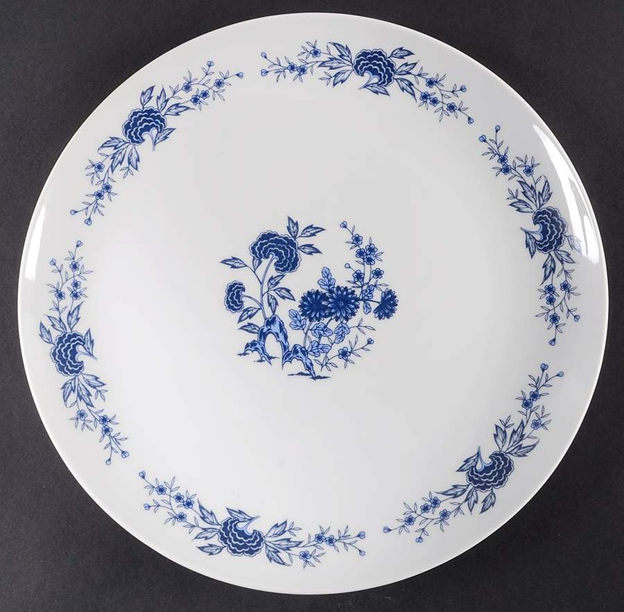 Blue Meissen 12" Chop Plate (Round Platter) by Lennold-1