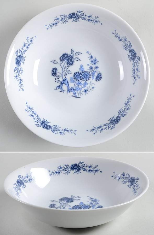 Blue Meissen 9" Round Vegetable Bowl by Lennold-1