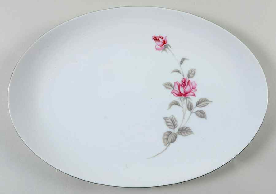 Enchanted Rose 14" Oval Serving Platter by Lennold-1