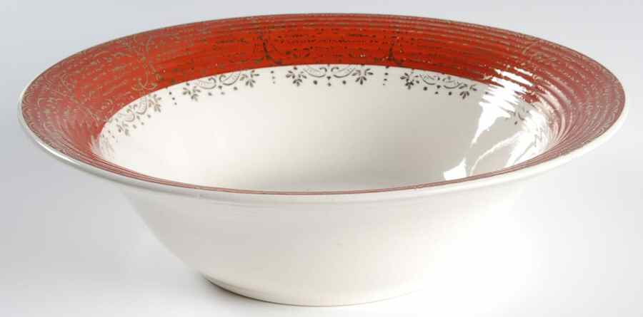 Maroon Emperor 8" Round Vegetable Bowl by Leigh Potters-1
