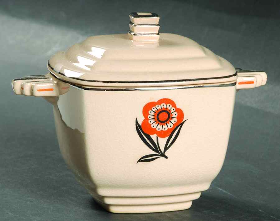 Mayfair Sugar Bowl & Lid by Leigh Potters-1