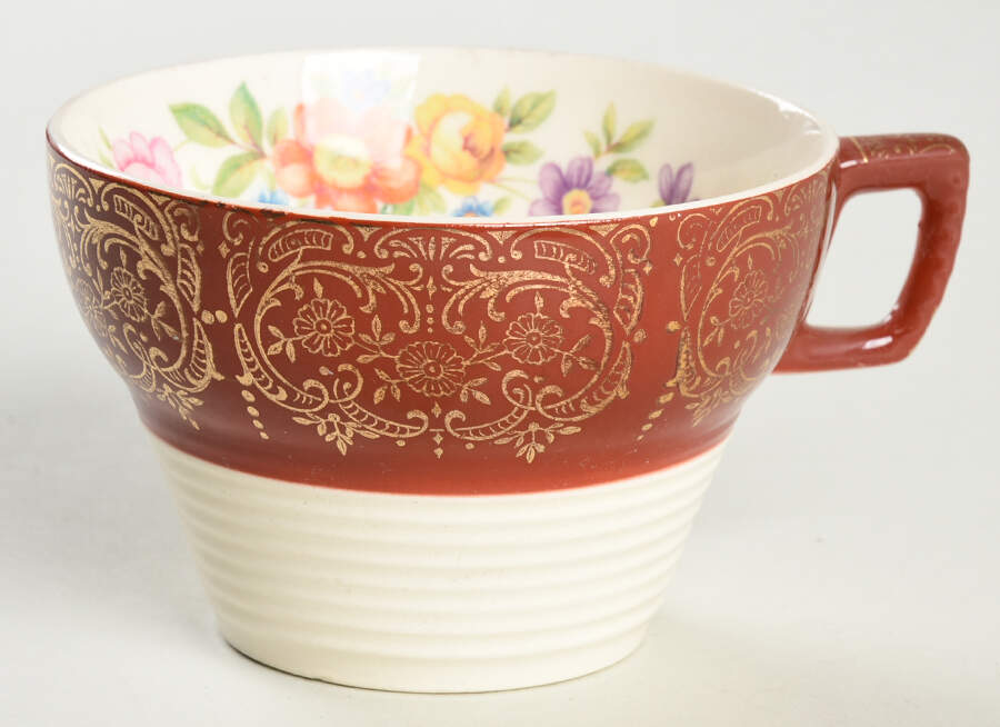 Meissen Rose Flat Cup by Leigh Potters-1