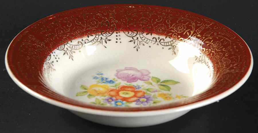 Meissen Rose Fruit/Dessert (Sauce) Bowl by Leigh Potters-1