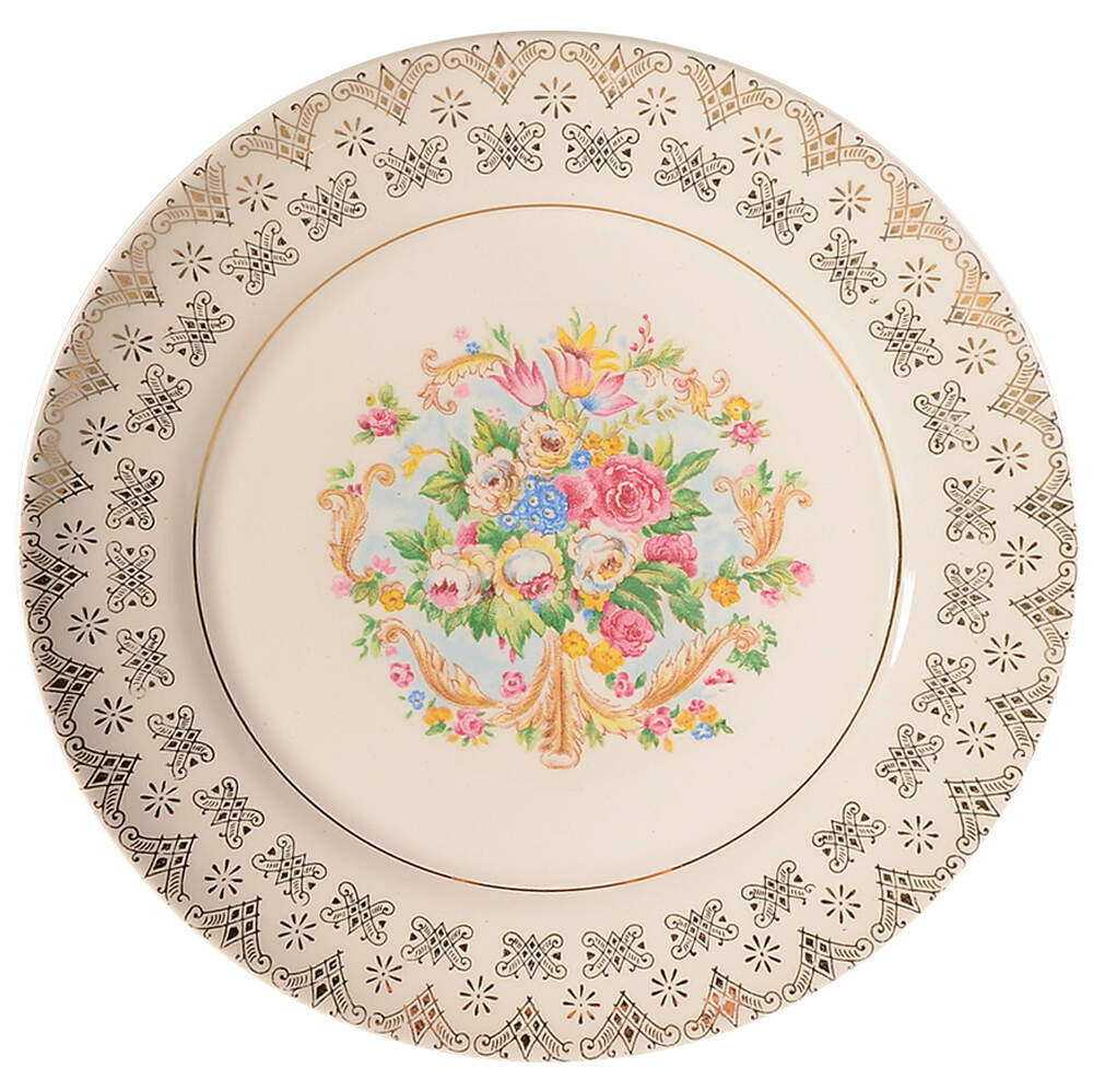 Old Mirror Dessert/Pie Plate by Leigh Potters-1