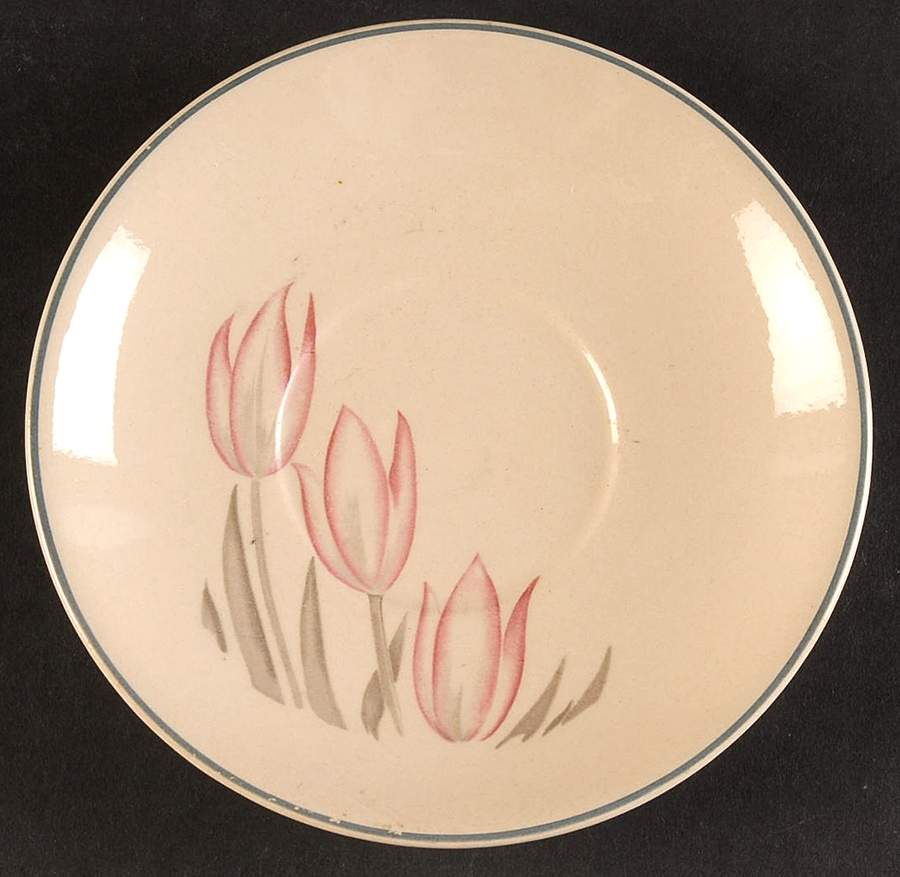 Tulip Saucer by Leigh Potters-1