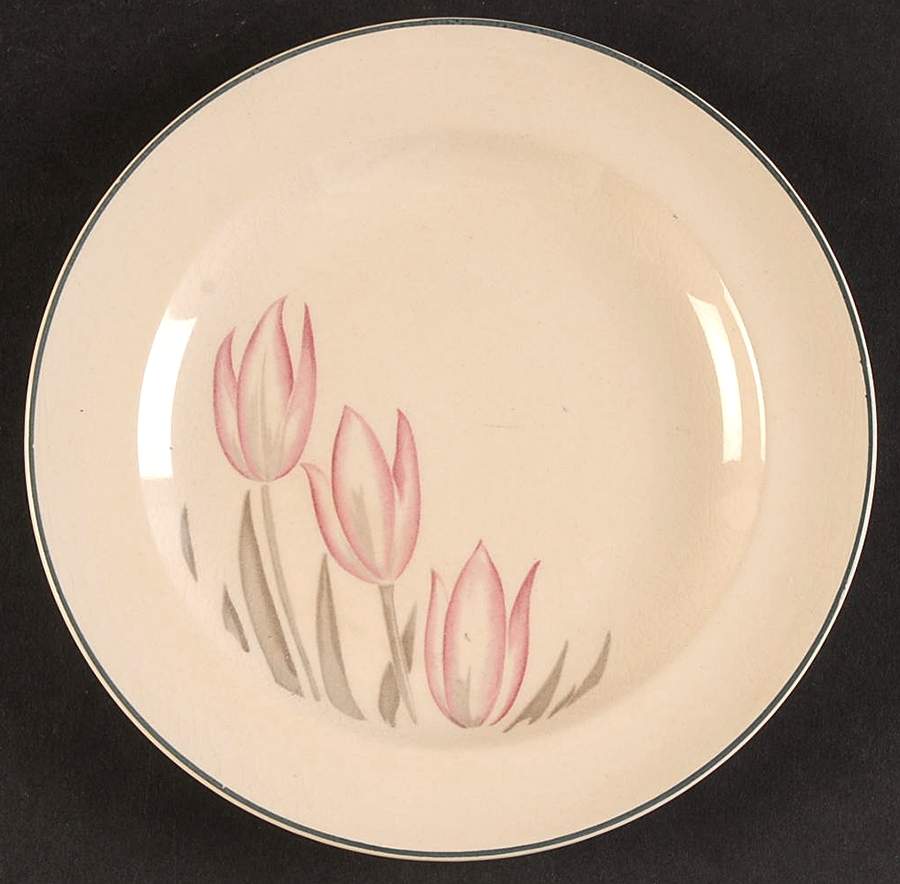 Tulip Bread & Butter Plate by Leigh Potters-1