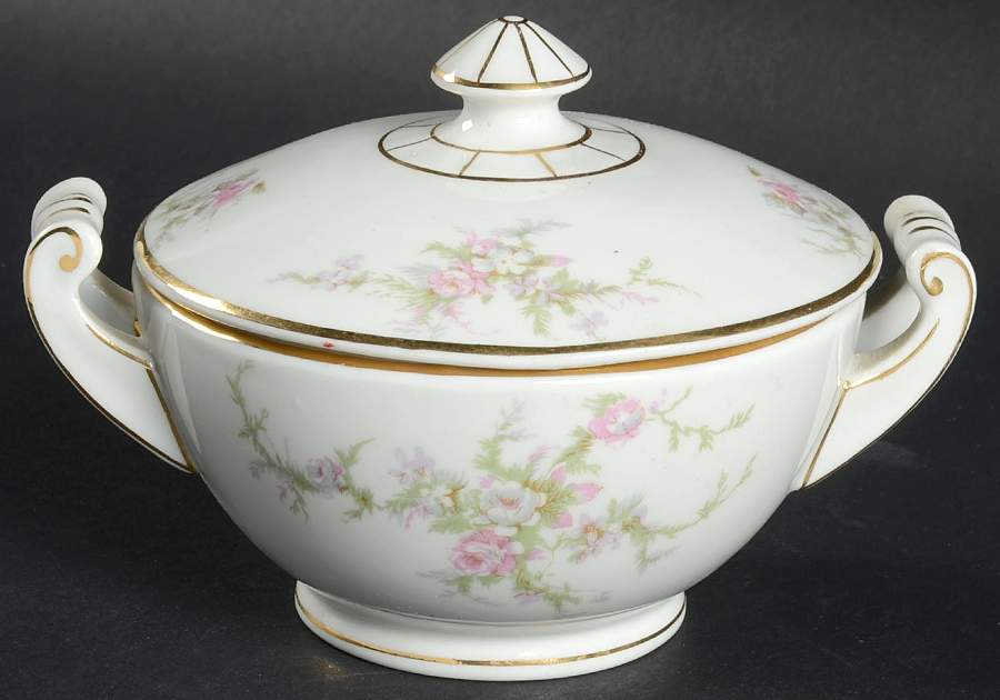 Dellrose Sugar Bowl & Lid by Lexington-1