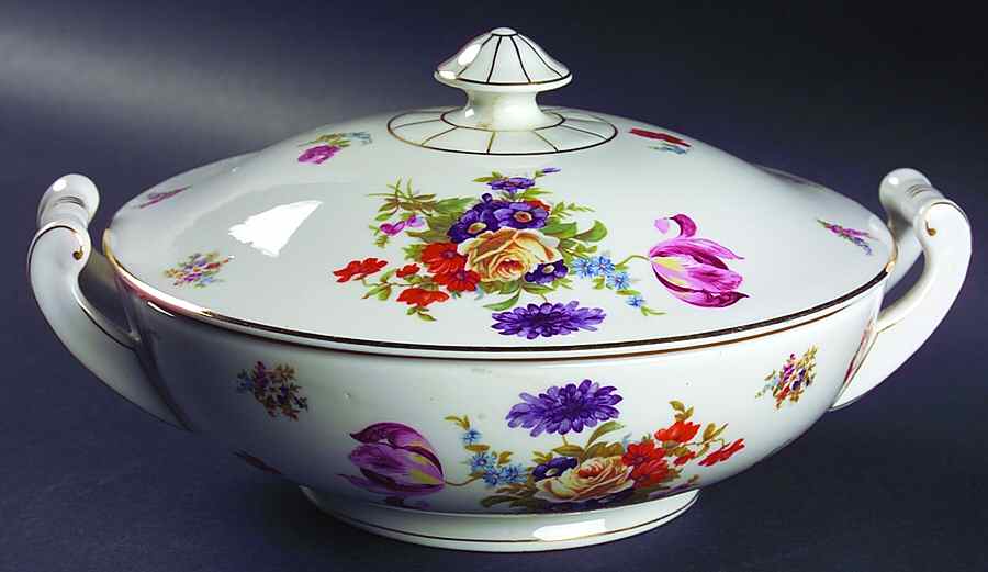 Flora Round Covered Vegetable by Lexington-1