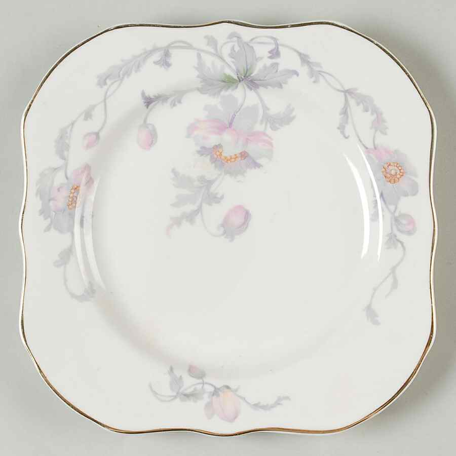 Pastelle (White Background) Square Salad Plate by Lexington-1