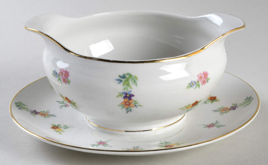Patricia Gravy Boat with Attached Underplate by Lexington-1