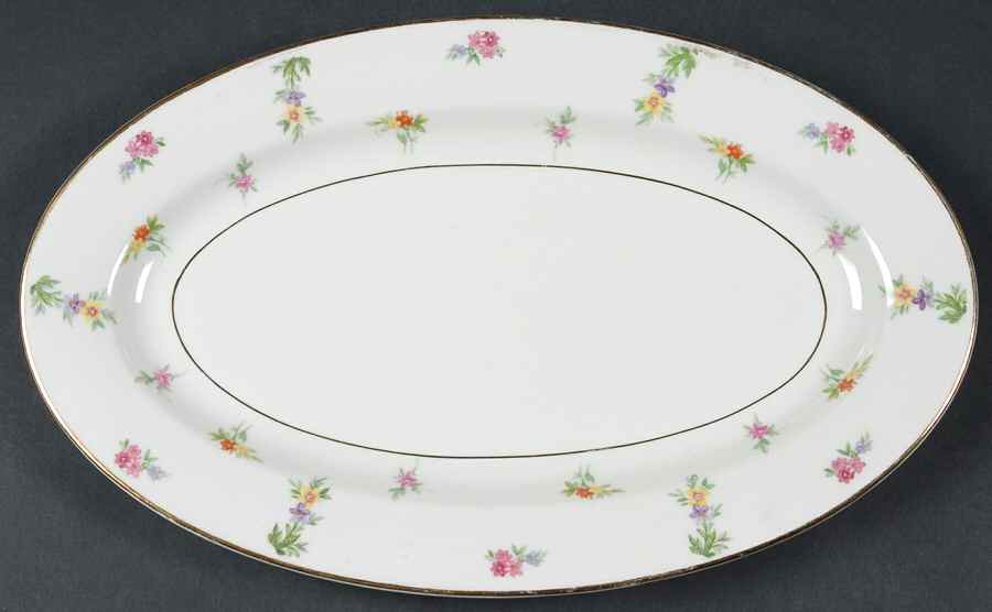 Patricia 13" Oval Serving Platter by Lexington-1