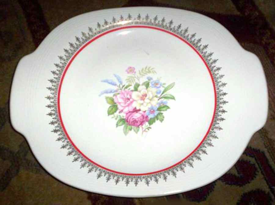 Admiration Handled Cake Plate by Limoges-American-1