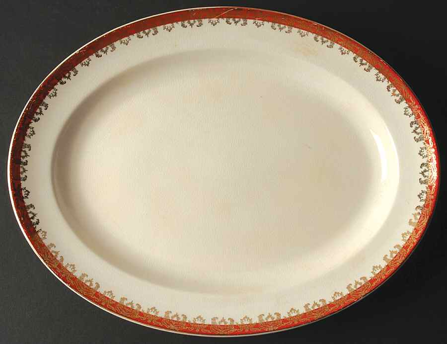 Ambassador Persian 13" Oval Serving Platter by Limoges-American-1