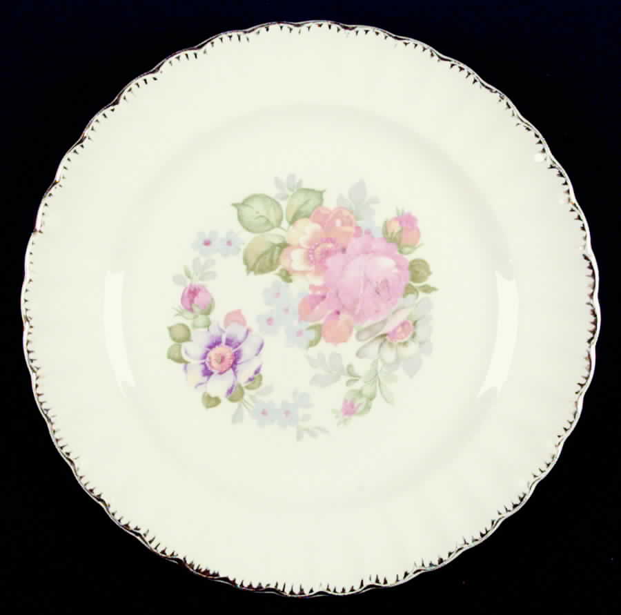 American Rose Dinner Plate by Limoges-American-1