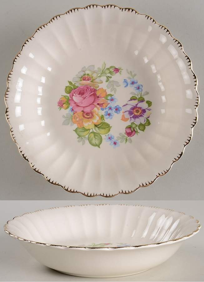 American Rose Coupe Soup Bowl by Limoges-American-1