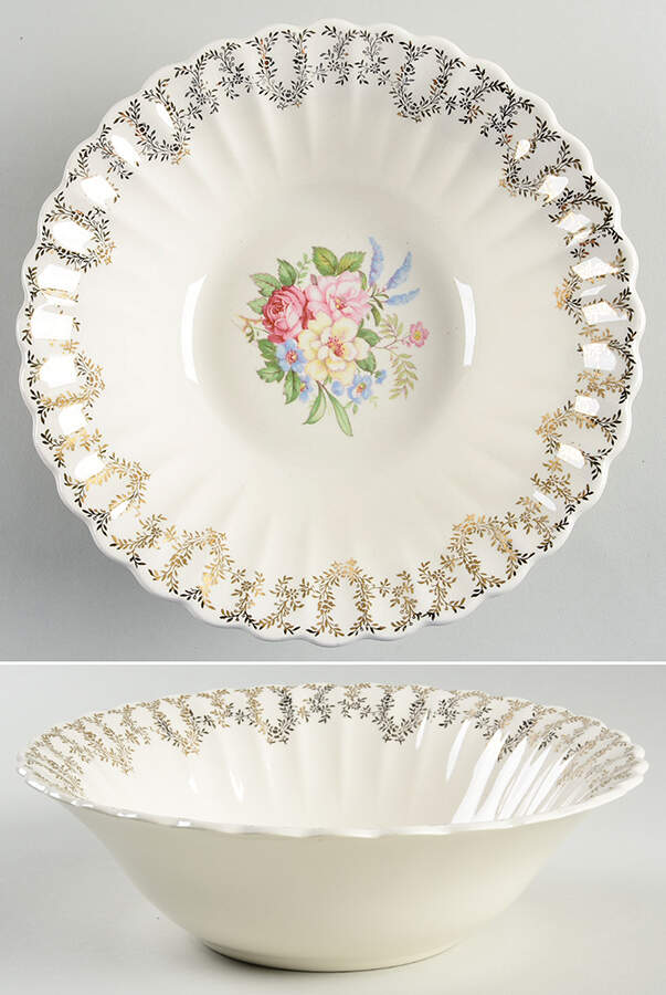 Arcadia 9" Round Vegetable Bowl by Limoges-American-1