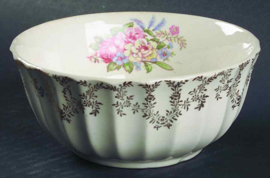 Arcadia Cranberry Bowl by Limoges-American-1