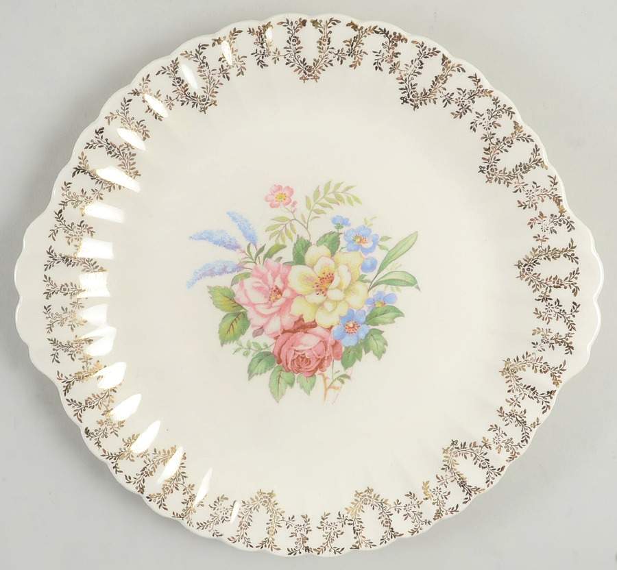 Arcadia Handled Cake Plate by Limoges-American-1