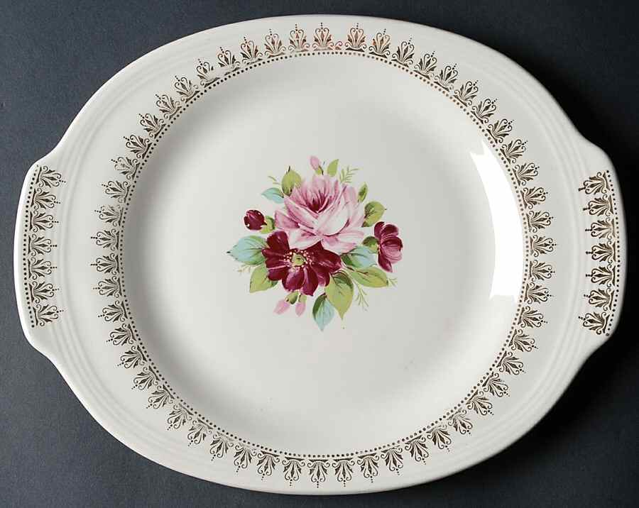 Aristocrat 12" Oval Serving Platter by Limoges-American-1
