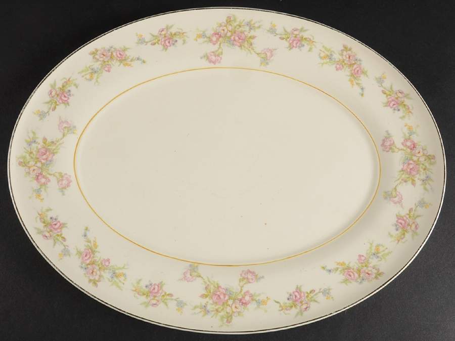 Asbury 13" Oval Serving Platter by Limoges-American-1
