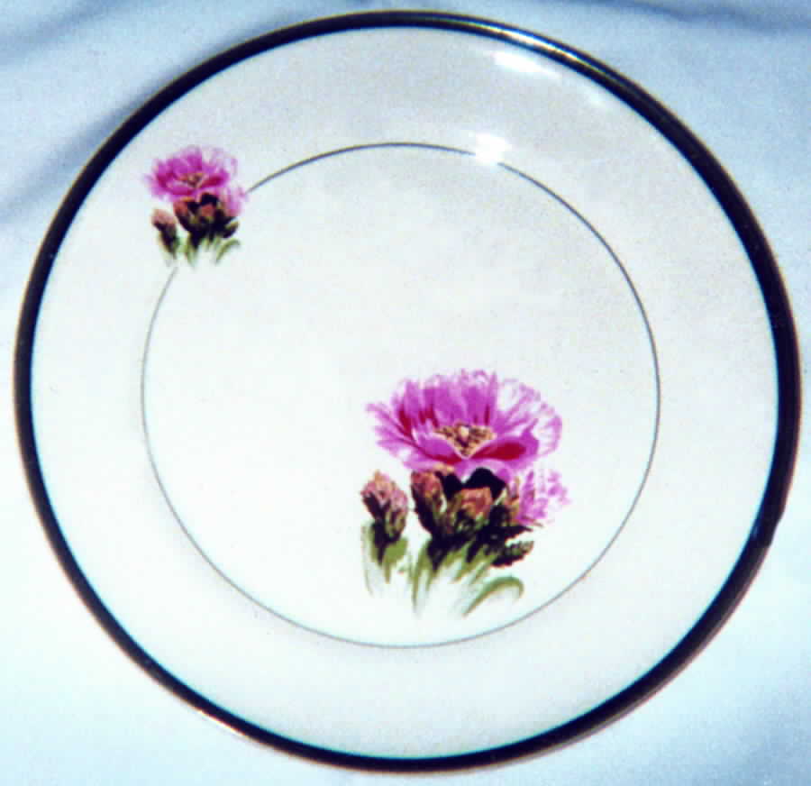 Beaver Tail Cactus Dinner Plate by Limoges-American-1