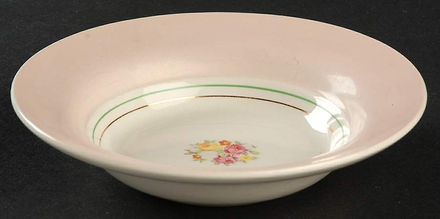 Blush Cotillion Pink Fruit/Dessert (Sauce) Bowl by Limoges-American-1