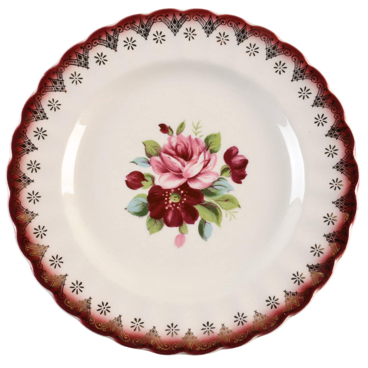 Bouquet Salad Plate by Limoges-American-1