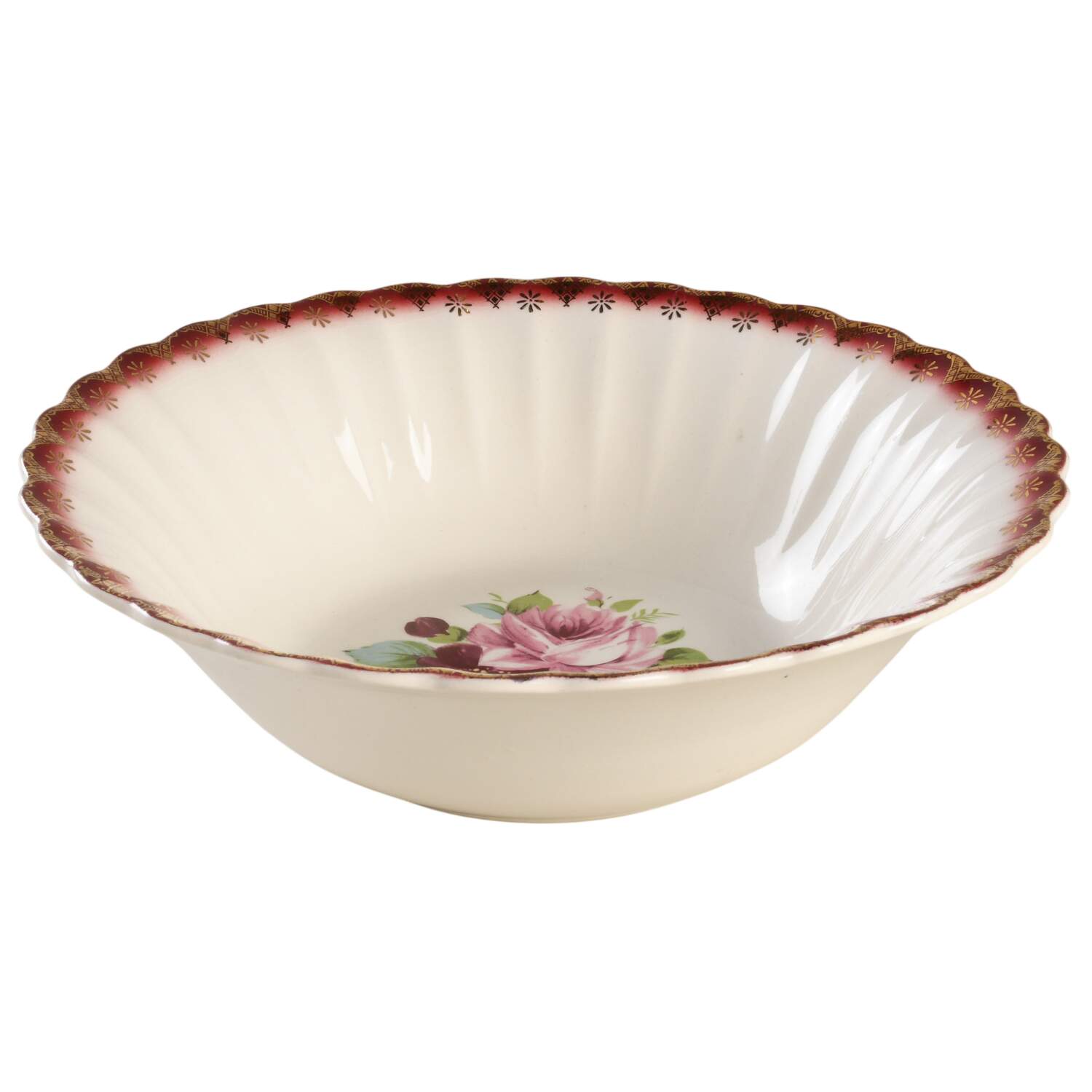 Bouquet 8" Round Vegetable Bowl by Limoges-American-1