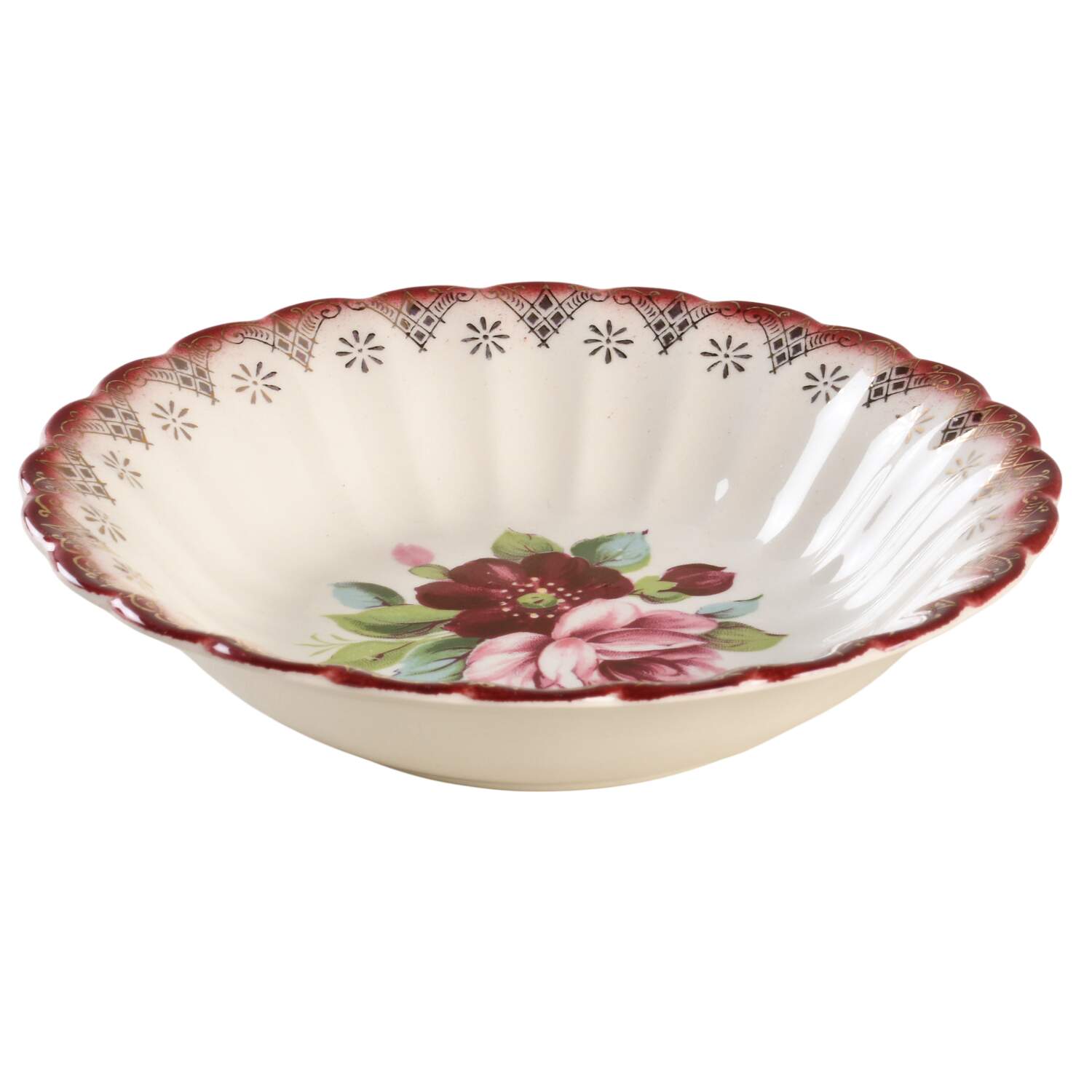 Bouquet Fruit/Dessert (Sauce) Bowl by Limoges-American-1