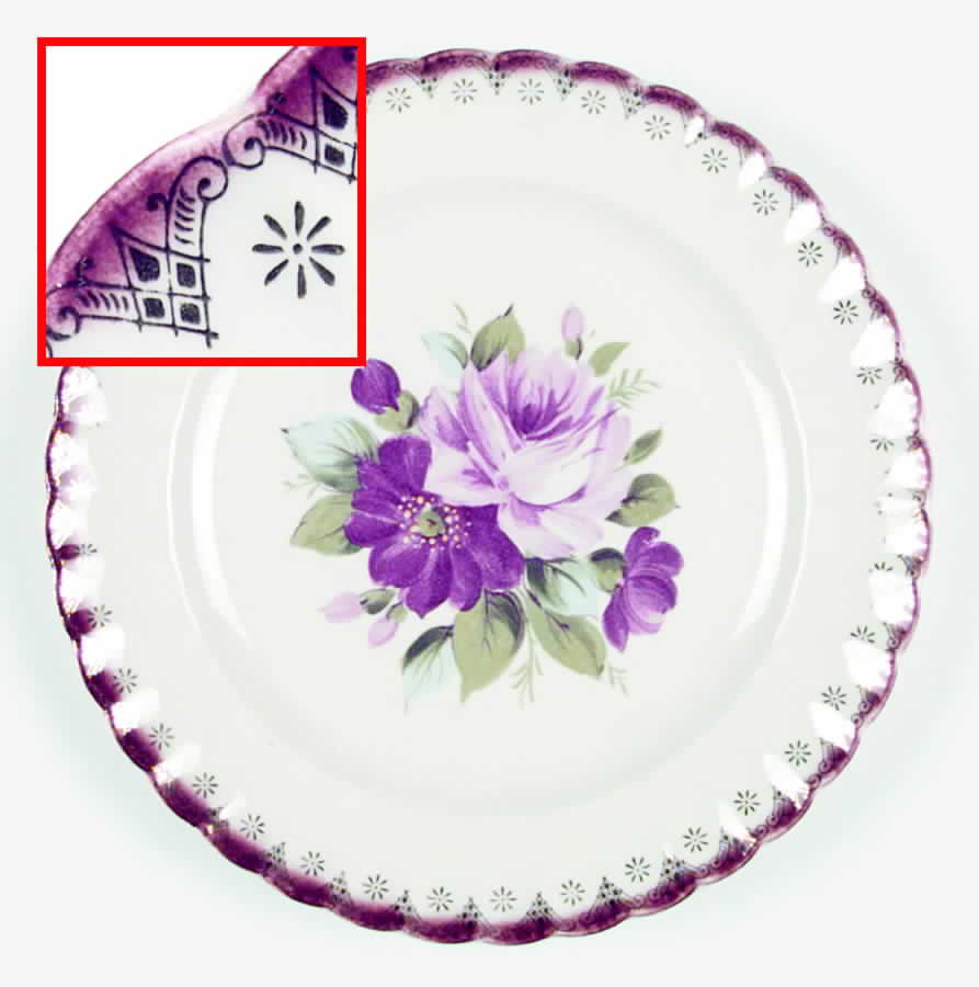 Bouquet Dinner Plate by Limoges-American-1