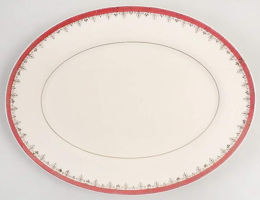 Buckingham (Candlelight Line) 11" Oval Serving Platter by Limoges-American-1
