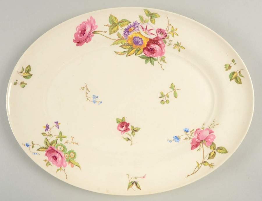 Canterbury 14" Oval Serving Platter by Limoges-American-1