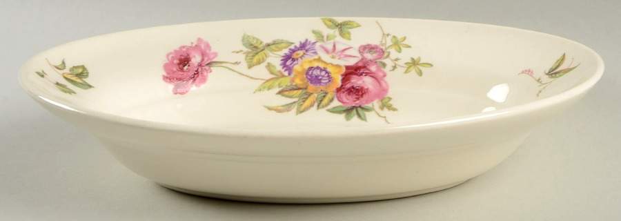 Canterbury 9" Oval Vegetable Bowl by Limoges-American-1
