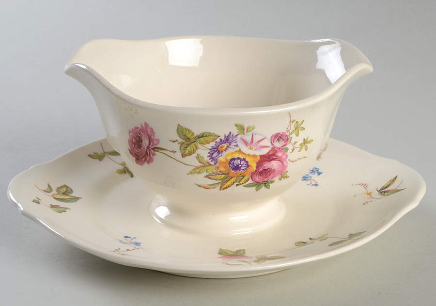 Canterbury Gravy Boat & Underplate by Limoges-American-1