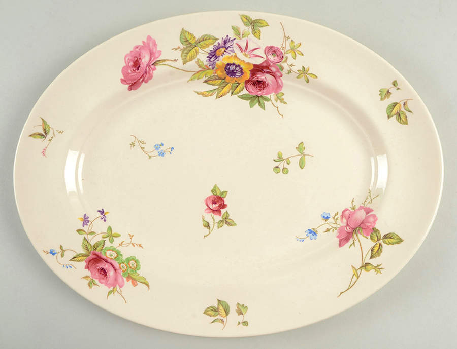 Canterbury 13" Oval Serving Platter by Limoges-American-1