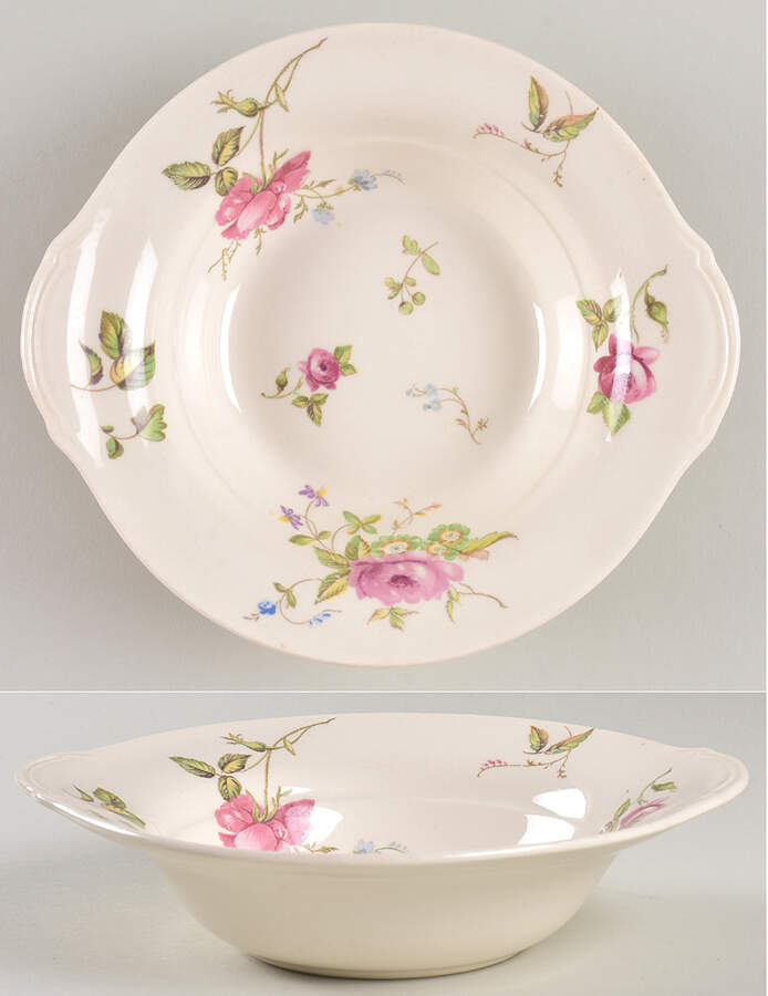 Canterbury Lugged Cereal Bowl by Limoges-American-1