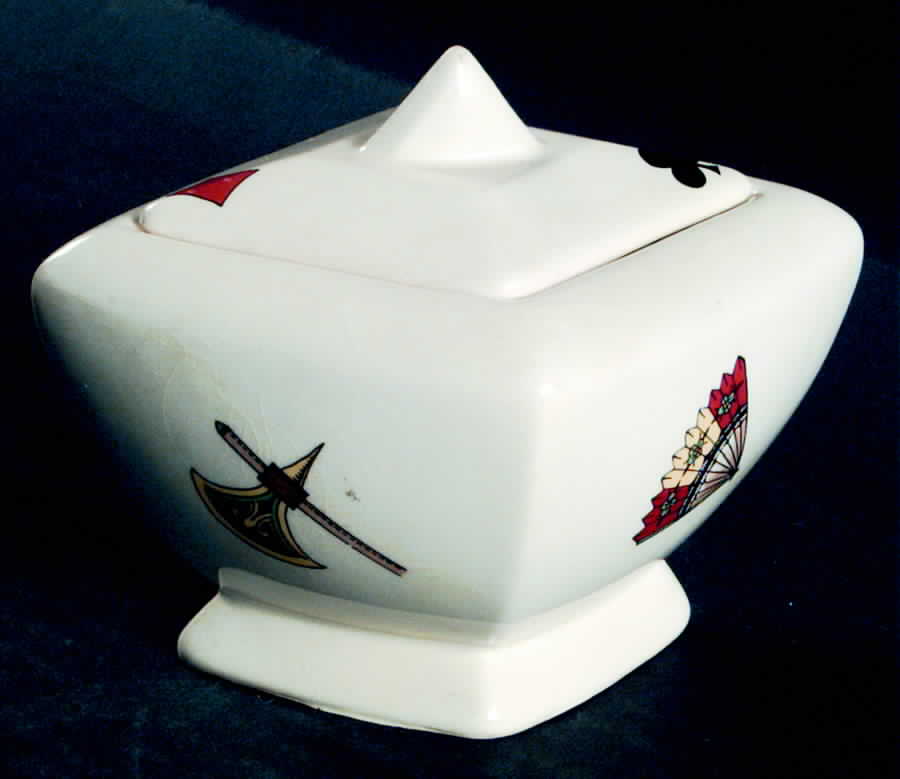 Casino Sugar Bowl & Lid by Limoges-American-1
