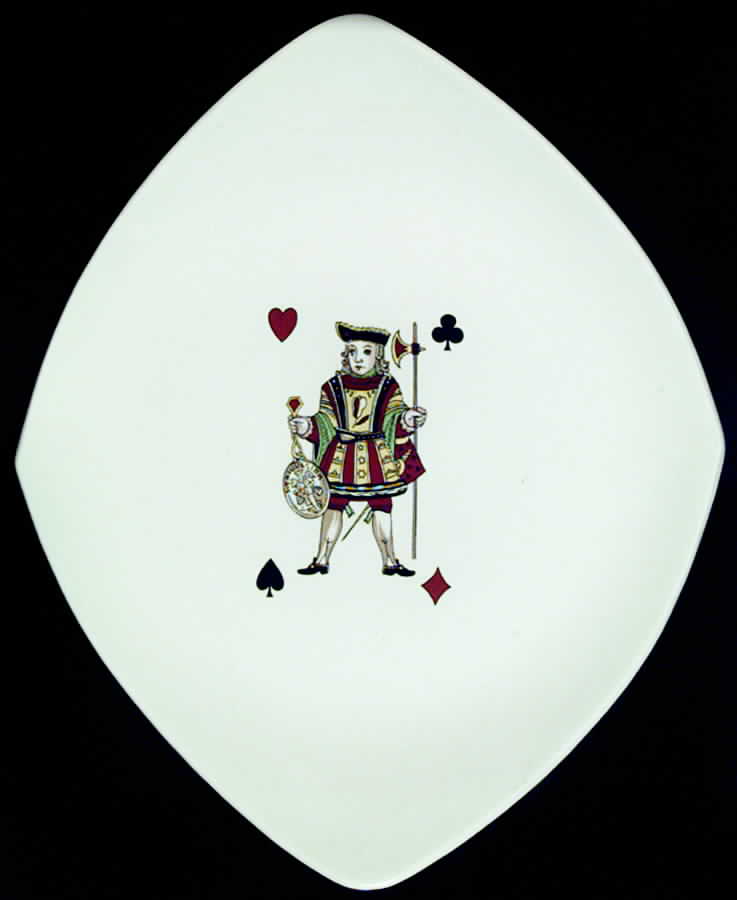 Casino 12" Oval Serving Platter by Limoges-American-1