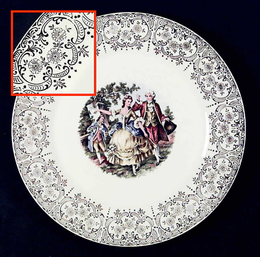 Chantilly (Fil #1TS284) Dinner Plate by Limoges-American-1