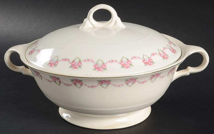 Charmaine Round Covered Vegetable by Limoges-American-1